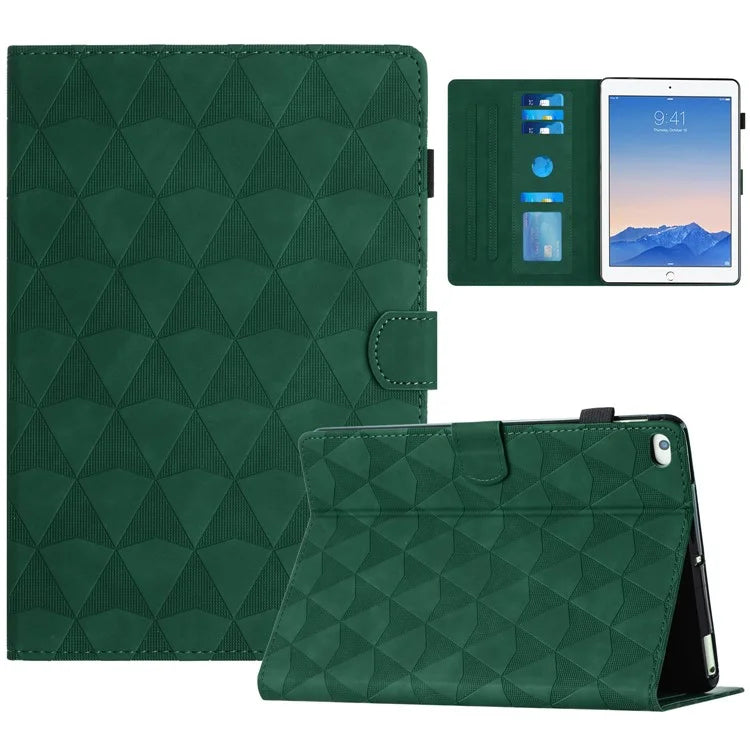 For iPad Air (2013) / Air 2 / iPad 9.7-inch (2017) / (2018) Case Stitching Tablet Cover Card Holder