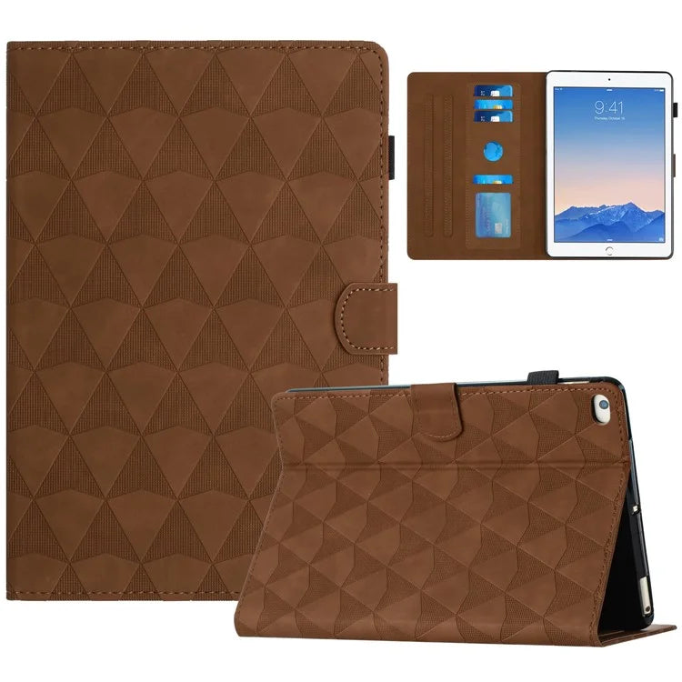 For iPad Air (2013) / Air 2 / iPad 9.7-inch (2017) / (2018) Case Stitching Tablet Cover Card Holder