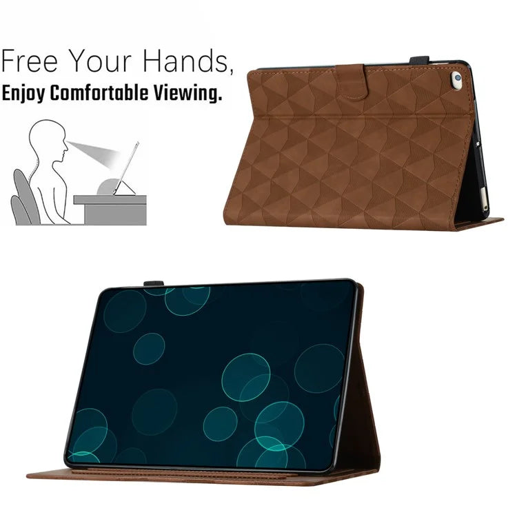 For iPad Air (2013) / Air 2 / iPad 9.7-inch (2017) / (2018) Case Stitching Tablet Cover Card Holder