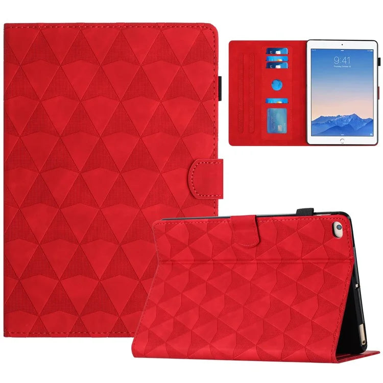 For iPad Air (2013) / Air 2 / iPad 9.7-inch (2017) / (2018) Case Stitching Tablet Cover Card Holder