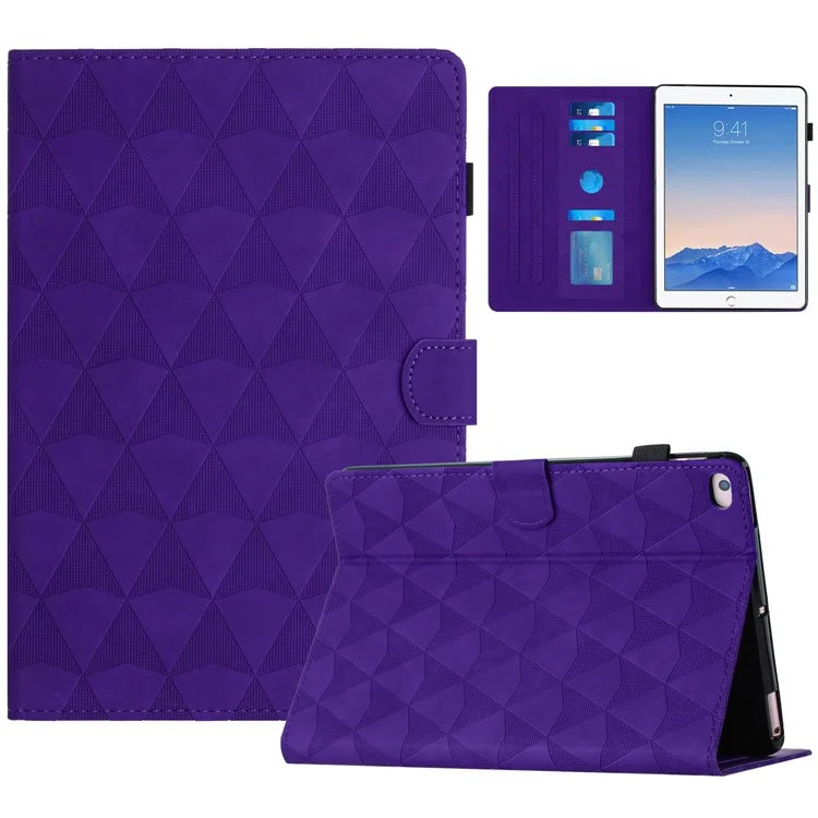 For iPad Air (2013) / Air 2 / iPad 9.7-inch (2017) / (2018) Case Stitching Tablet Cover Card Holder