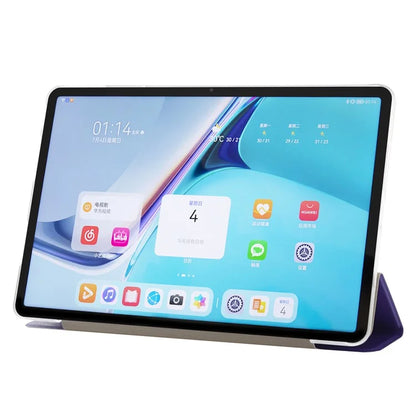 For Huawei MatePad Pro 11 (2024) Protective Case PU Leather+PC Tri-fold Stand Cover
