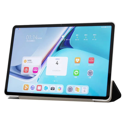 For Huawei MatePad Pro 11 (2024) Protective Case PU Leather+PC Tri-fold Stand Cover