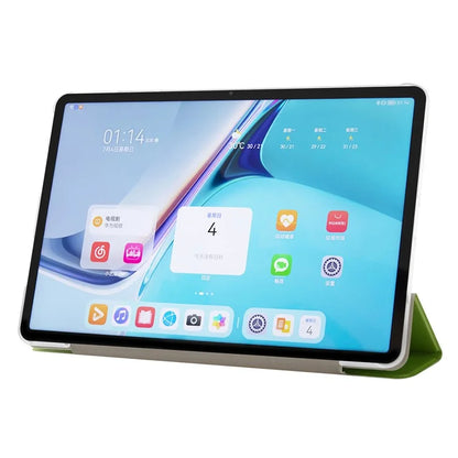 For Huawei MatePad Pro 11 (2024) Protective Case PU Leather+PC Tri-fold Stand Cover