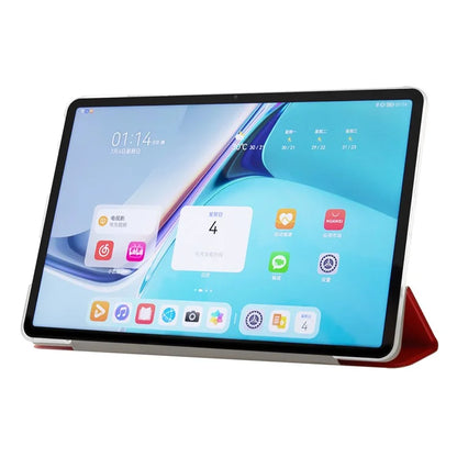 For Huawei MatePad Pro 11 (2024) Protective Case PU Leather+PC Tri-fold Stand Cover
