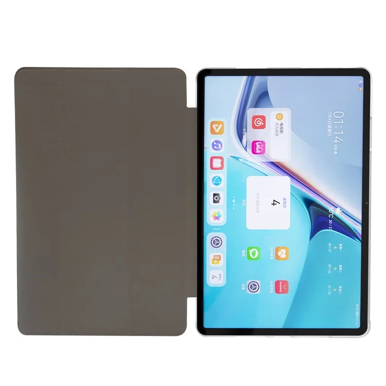For Huawei MatePad Pro 11 (2024) Protective Case PU Leather+PC Tri-fold Stand Cover