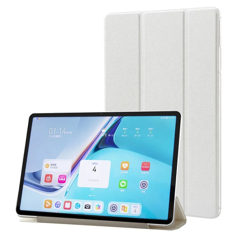 For Huawei MatePad Pro 11 (2024) Protective Case PU Leather+PC Tri-fold Stand Cover