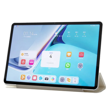 For Huawei MatePad Pro 11 (2024) Protective Case PU Leather+PC Tri-fold Stand Cover