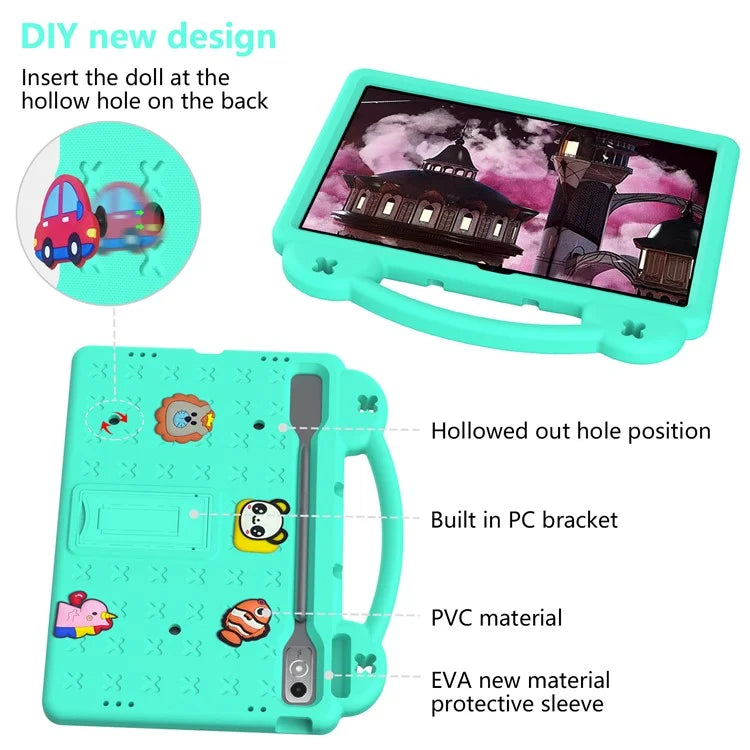 For Lenovo Tab P12 EVA Case with Kickstand Drop Protective Rugged Tablet Cover
