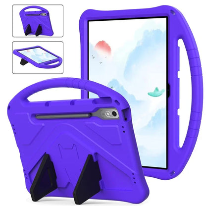 For Lenovo Tab P12 Protective Back Cover Handle Kickstand EVA Tablet Case