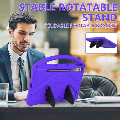 For Lenovo Tab P12 Protective Back Cover Handle Kickstand EVA Tablet Case
