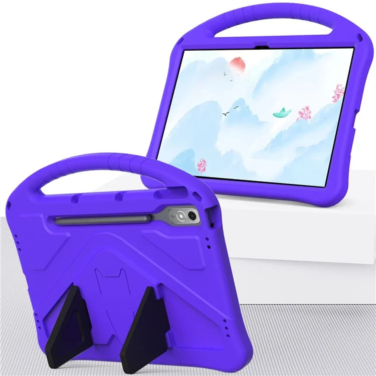 For Lenovo Tab P12 Protective Back Cover Handle Kickstand EVA Tablet Case