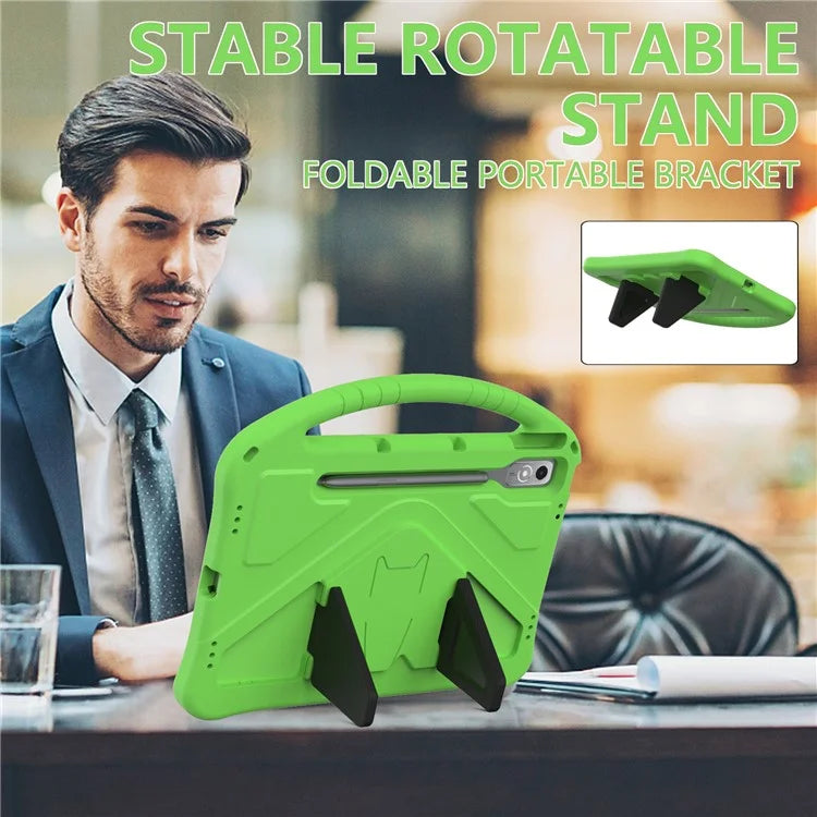 For Lenovo Tab P12 Protective Back Cover Handle Kickstand EVA Tablet Case