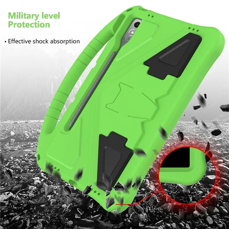 For Lenovo Tab P12 Protective Back Cover Handle Kickstand EVA Tablet Case