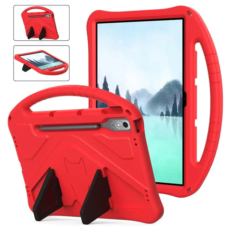 For Lenovo Tab P12 Protective Back Cover Handle Kickstand EVA Tablet Case