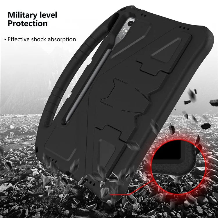 For Lenovo Tab P12 Protective Back Cover Handle Kickstand EVA Tablet Case