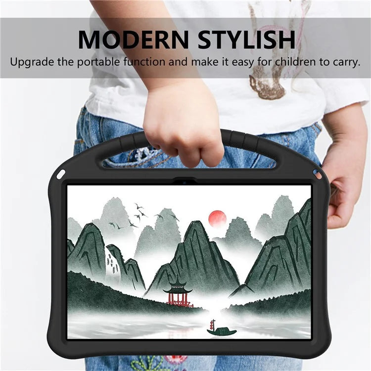For Lenovo Tab P12 Protective Back Cover Handle Kickstand EVA Tablet Case