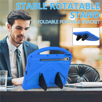 For Lenovo Tab P12 Protective Back Cover Handle Kickstand EVA Tablet Case