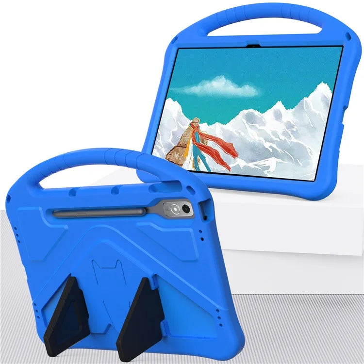 For Lenovo Tab P12 Protective Back Cover Handle Kickstand EVA Tablet Case
