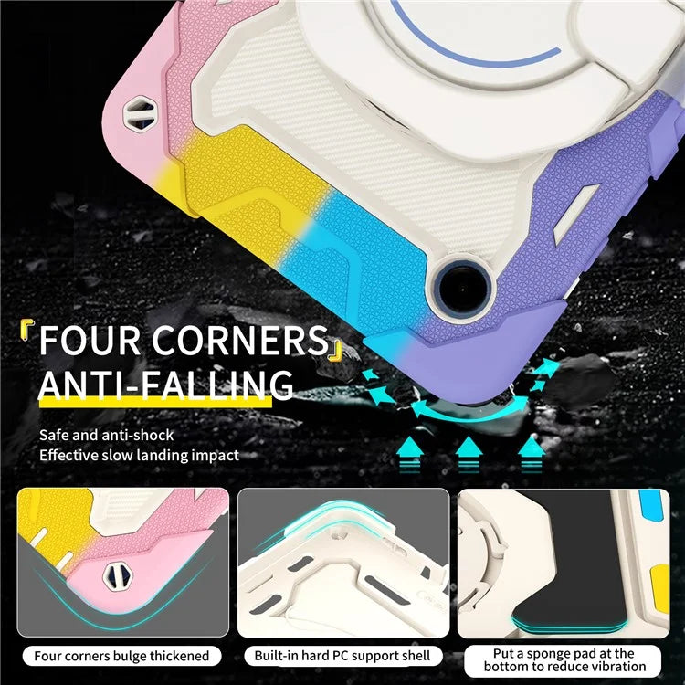For Samsung Galaxy Tab A9 Tablet Case PC+Silicone Cover Kickstand
