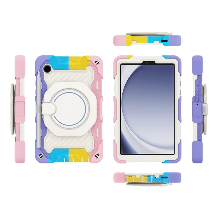 For Samsung Galaxy Tab A9 Tablet Case PC+Silicone Cover Kickstand