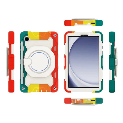 For Samsung Galaxy Tab A9 Tablet Case PC+Silicone Cover Kickstand