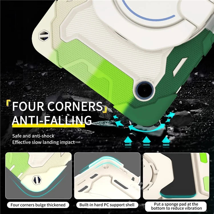 For Samsung Galaxy Tab A9 Tablet Case PC+Silicone Cover Kickstand