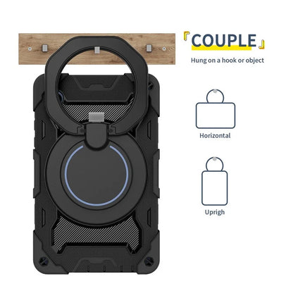 For Samsung Galaxy Tab A9 Tablet Case PC+Silicone Cover Kickstand