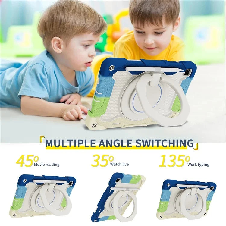 For Samsung Galaxy Tab S6 Lite (2024) / S6 Lite (2022) / S6 Lite (2020) Case Kickstand PC+Silicone Tablet Cover