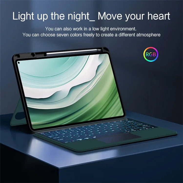 For Huawei MatePad Pro 11 (2024) Case with Keyboard Detachable Bluetooth Keyboard, Backlight