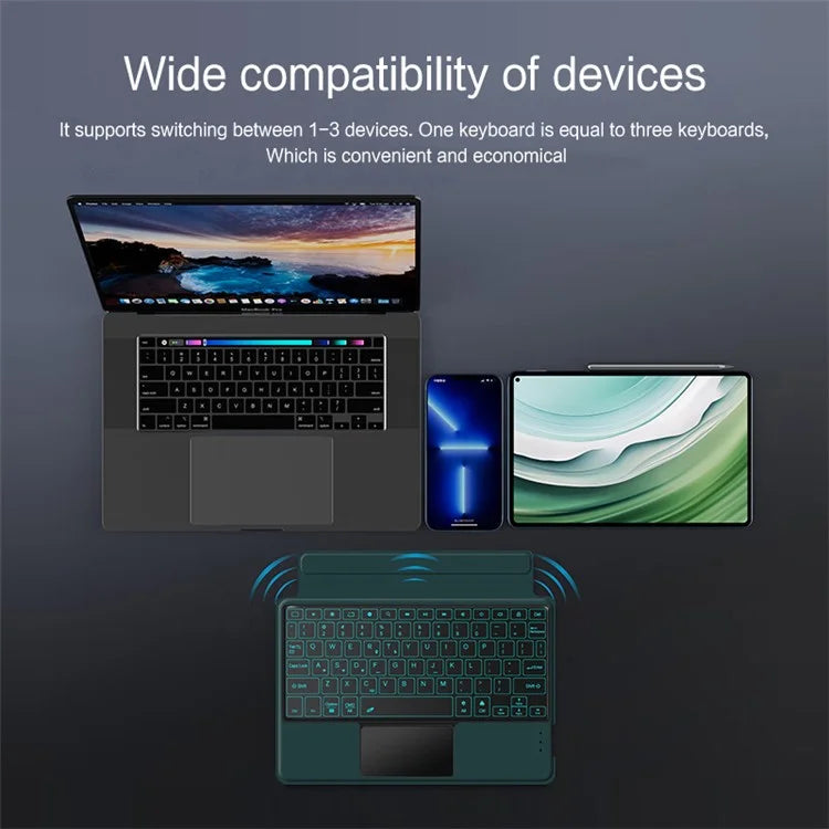 For Huawei MatePad Pro 11 (2024) Case with Keyboard Detachable Bluetooth Keyboard, Backlight