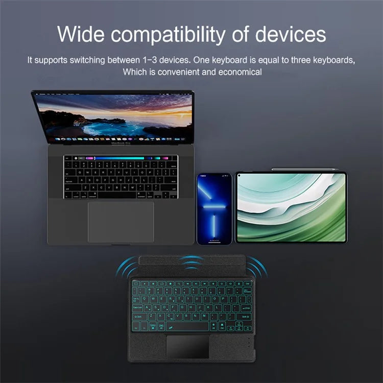 For Huawei MatePad Pro 11 (2024) Case with Keyboard Detachable Bluetooth Keyboard, Backlight