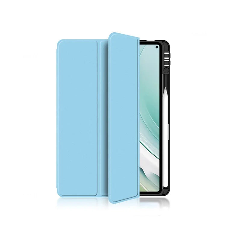 For Huawei MatePad Pro 11 (2024) Tri-fold Stand Leather Case Smart Cover with Pen Holder