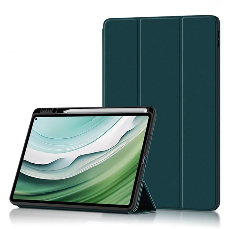 For Huawei MatePad Pro 11 (2024) Tri-fold Stand Leather Case Smart Cover with Pen Holder