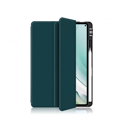 For Huawei MatePad Pro 11 (2024) Tri-fold Stand Leather Case Smart Cover with Pen Holder