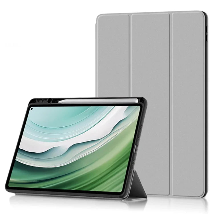 For Huawei MatePad Pro 11 (2024) Tri-fold Stand Leather Case Smart Cover with Pen Holder
