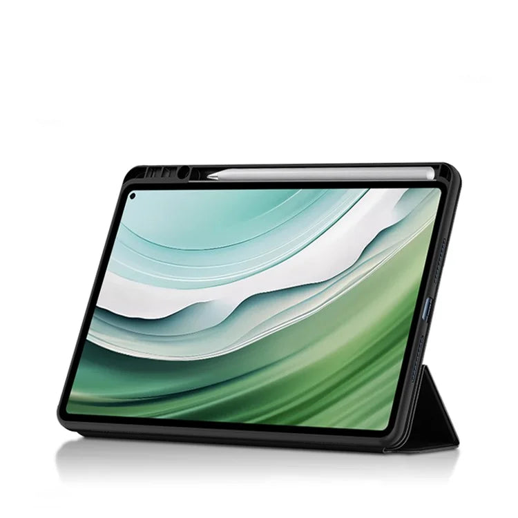 For Huawei MatePad Pro 11 (2024) Tri-fold Stand Leather Case Smart Cover with Pen Holder