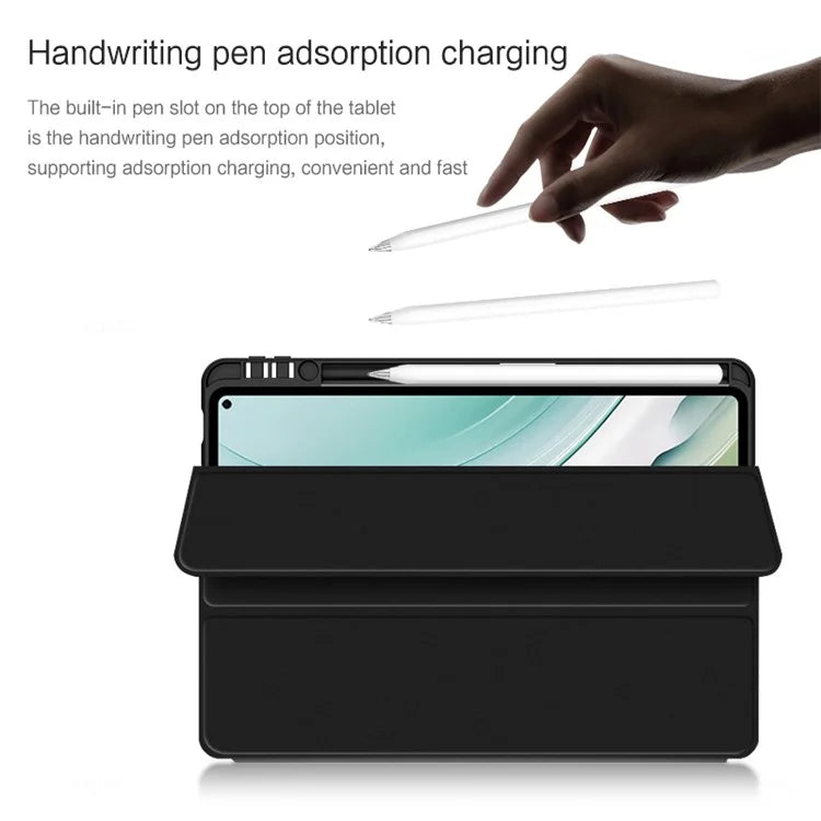 For Huawei MatePad Pro 11 (2024) Tri-fold Stand Leather Case Smart Cover with Pen Holder