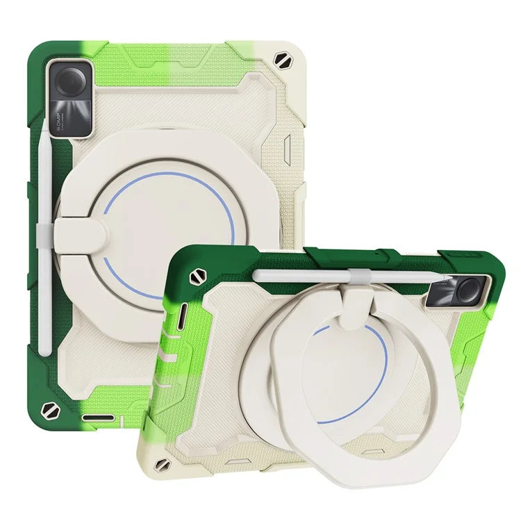 For Xiaomi Redmi Pad SE Tablet Case PC+Silicone Cover with Grip Kickstand