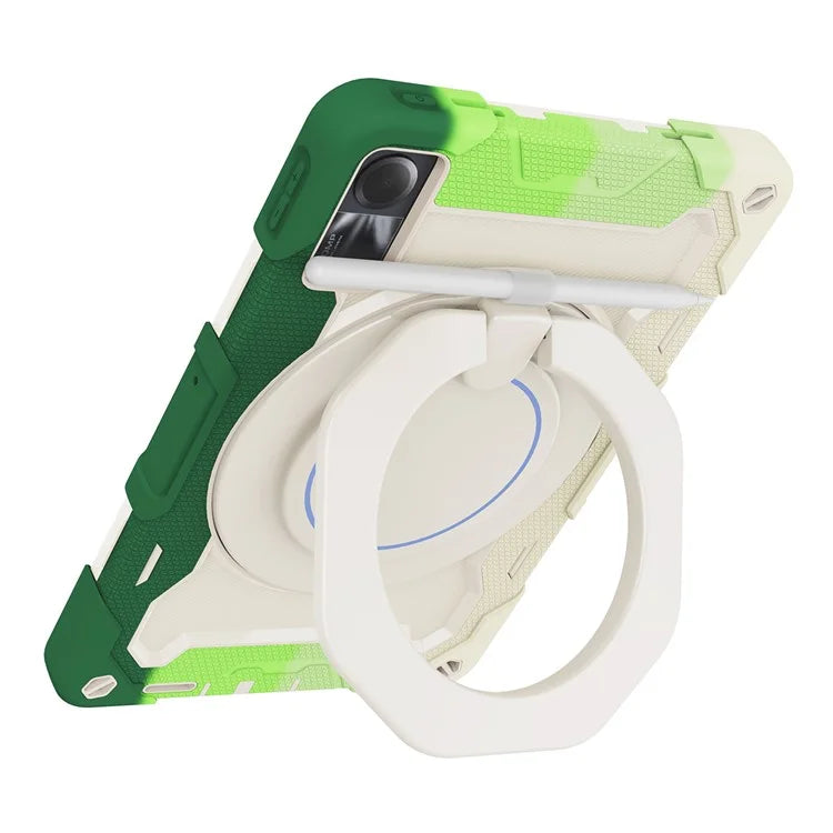 For Xiaomi Redmi Pad SE Tablet Case PC+Silicone Cover with Grip Kickstand