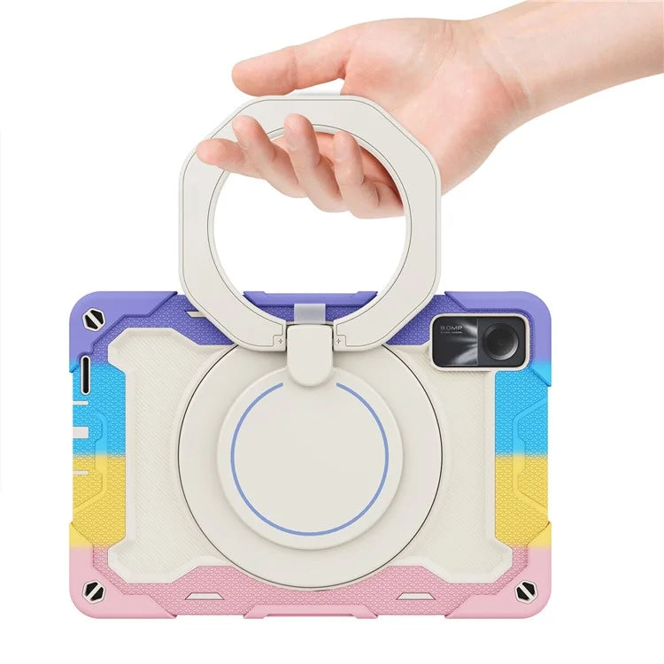 For Xiaomi Redmi Pad SE Tablet Case PC+Silicone Cover with Grip Kickstand