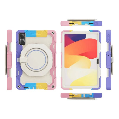 For Xiaomi Redmi Pad SE Tablet Case PC+Silicone Cover with Grip Kickstand