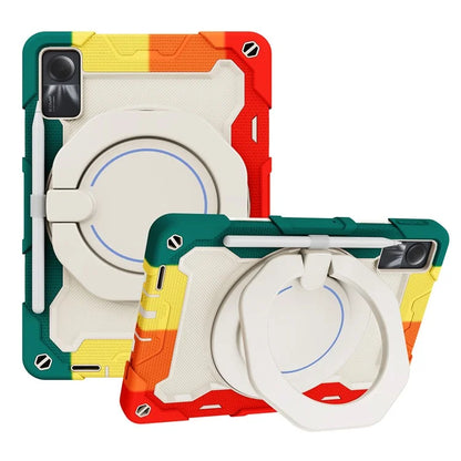 For Xiaomi Redmi Pad SE Tablet Case PC+Silicone Cover with Grip Kickstand