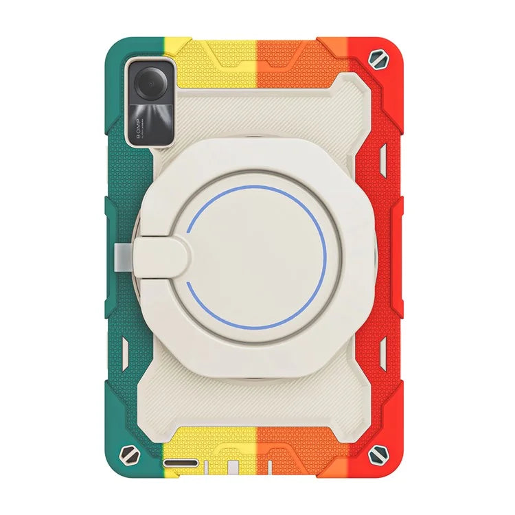 For Xiaomi Redmi Pad SE Tablet Case PC+Silicone Cover with Grip Kickstand