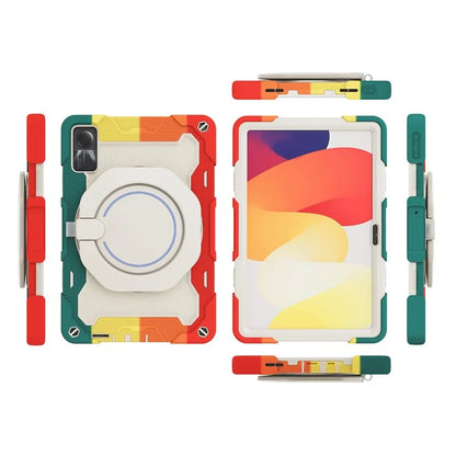 For Xiaomi Redmi Pad SE Tablet Case PC+Silicone Cover with Grip Kickstand