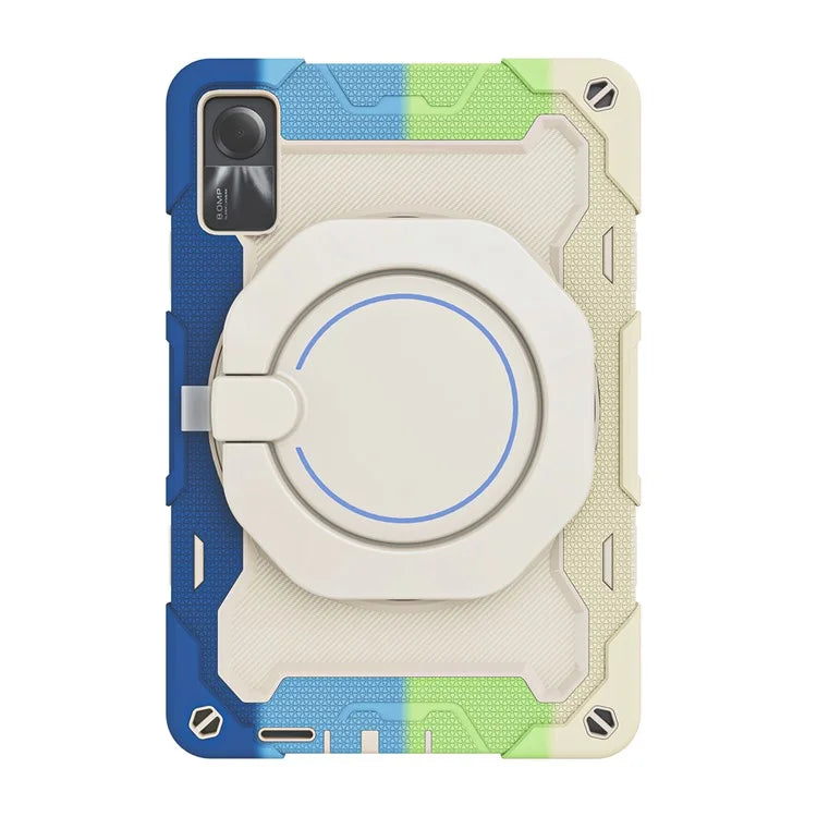 For Xiaomi Redmi Pad SE Tablet Case PC+Silicone Cover with Grip Kickstand