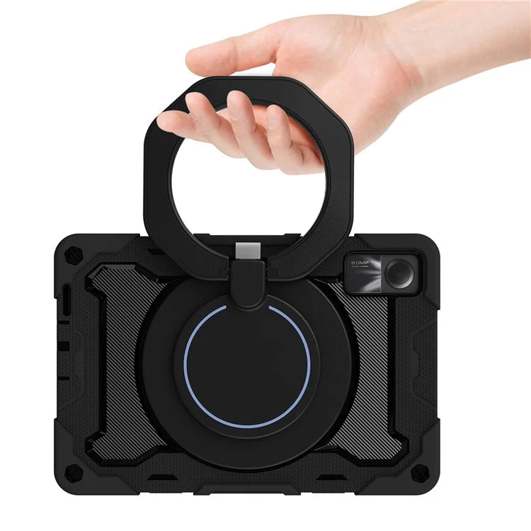 For Xiaomi Redmi Pad SE Tablet Case PC+Silicone Cover with Grip Kickstand