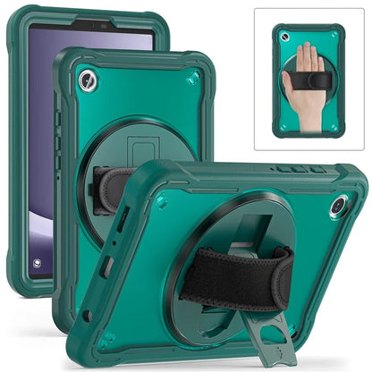 For Samsung Galaxy Tab A9 Tablet Case 360 Degree Rotary Kickstand Hand Strap Cover