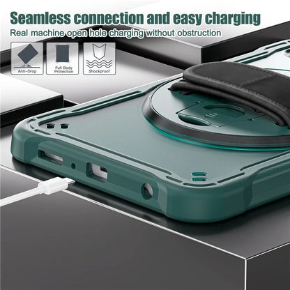 For Samsung Galaxy Tab A9 Tablet Case 360 Degree Rotary Kickstand Hand Strap Cover