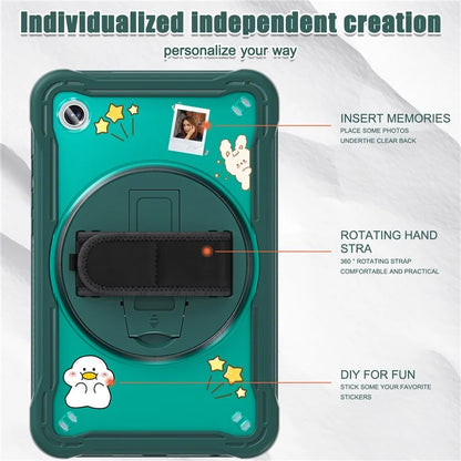 For Samsung Galaxy Tab A9 Tablet Case 360 Degree Rotary Kickstand Hand Strap Cover